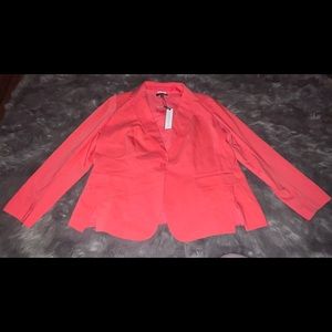 NWT Lane Bryant Coral Blazer size 18